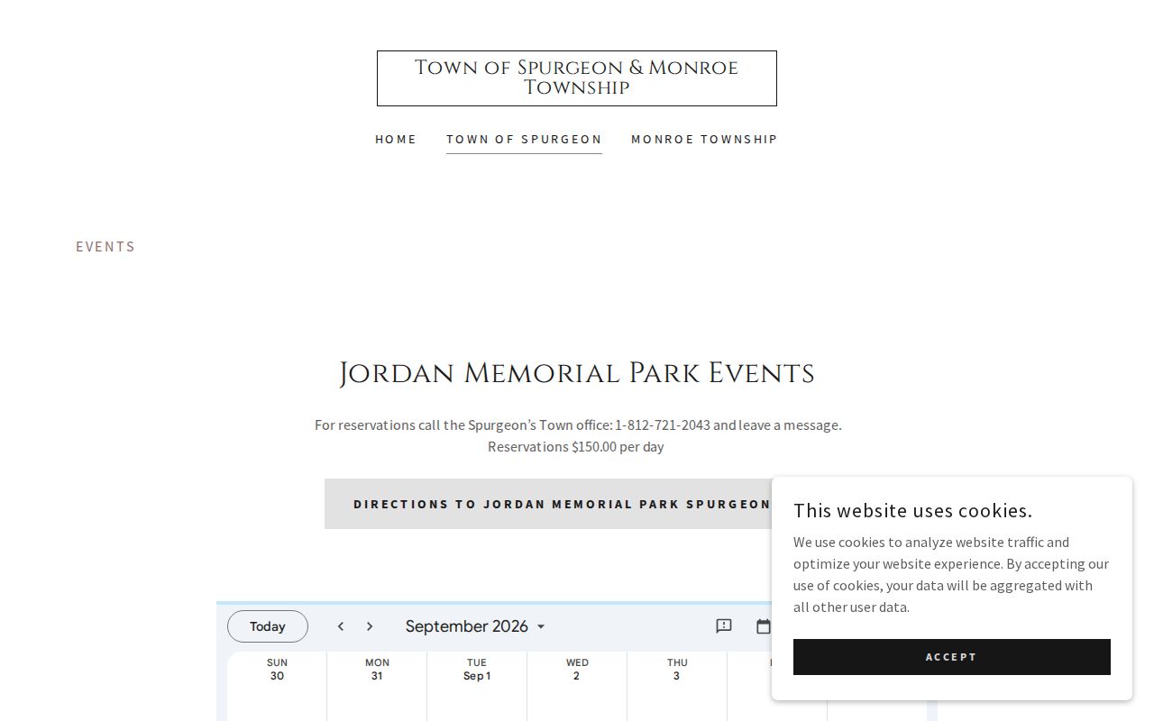 Spurgeon warrant search context from the official town office page